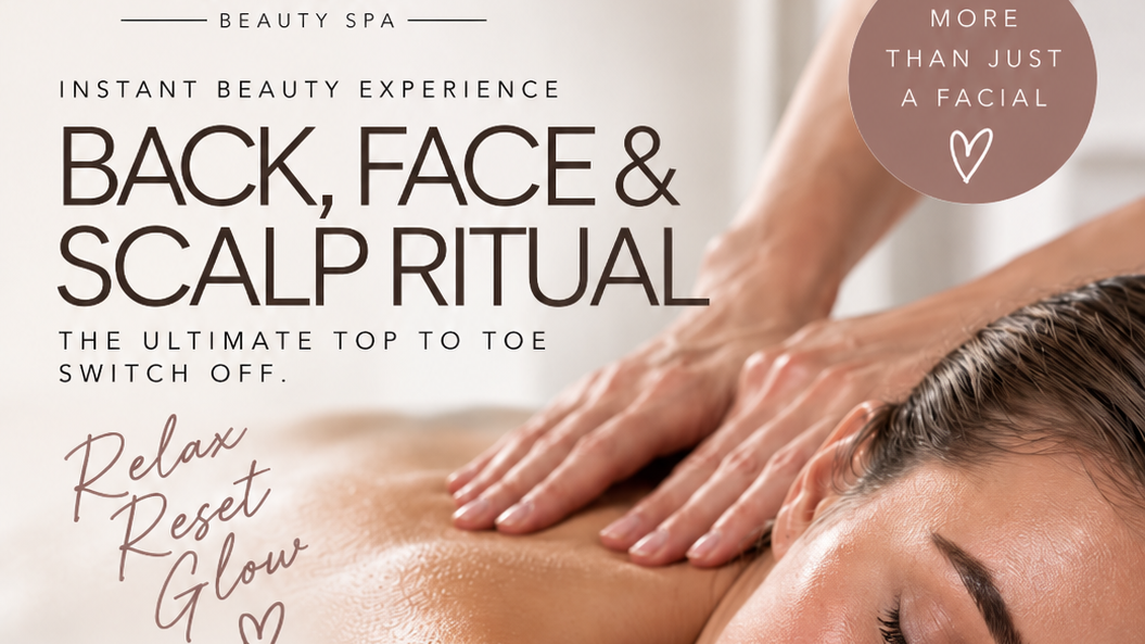 Back, Face & Scalp Ritual - Promotion Keravive Hydrafacial Scalp offer £150